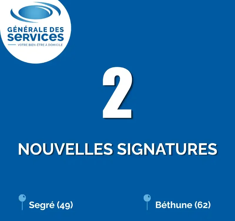 2 nouvelles signatures pour Générale des Services